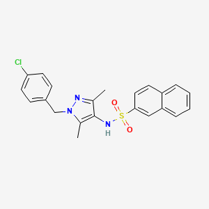 N-[1-(4-chlorobenzyl)-3,5-dimethyl-1H-pyrazol-4-yl]-2-naphthalenesulfonamide