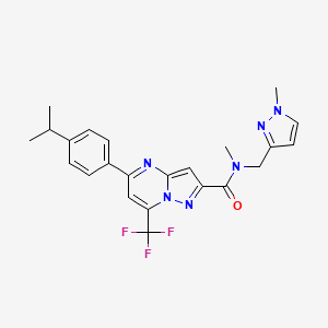 5-(4-isopropylphenyl)-N-methyl-N-[(1-methyl-1H-pyrazol-3-yl)methyl]-7-(trifluoromethyl)pyrazolo[1,5-a]pyrimidine-2-carboxamide