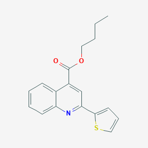 molecular formula C18H17NO2S B436751 Butyl 2-thiophen-2-ylquinoline-4-carboxylate CAS No. 497867-09-1