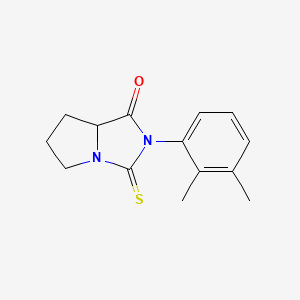 2-(2,3-dimethylphenyl)-3-thioxohexahydro-1H-pyrrolo[1,2-c]imidazol-1-one