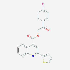 2-(4-Fluorophenyl)-2-oxoethyl 2-(2-thienyl)-4-quinolinecarboxylate