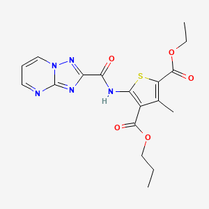 2-ethyl 4-propyl 3-methyl-5-[([1,2,4]triazolo[1,5-a]pyrimidin-2-ylcarbonyl)amino]-2,4-thiophenedicarboxylate