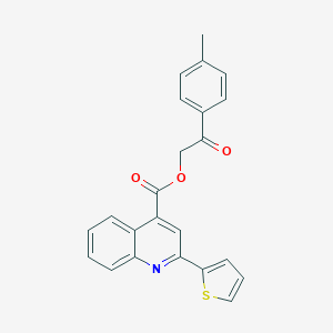 2-(4-Methylphenyl)-2-oxoethyl 2-(2-thienyl)-4-quinolinecarboxylate