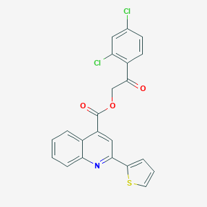 2-(2,4-Dichlorophenyl)-2-oxoethyl 2-(2-thienyl)-4-quinolinecarboxylate