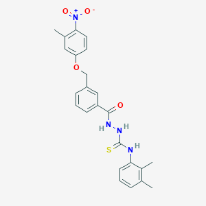 N-(2,3-dimethylphenyl)-2-{3-[(3-methyl-4-nitrophenoxy)methyl]benzoyl}hydrazinecarbothioamide