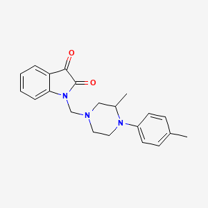 1-{[3-methyl-4-(4-methylphenyl)-1-piperazinyl]methyl}-1H-indole-2,3-dione