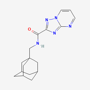 molecular formula C17H21N5O B4367706 N-(1-adamantylmethyl)[1,2,4]triazolo[1,5-a]pyrimidine-2-carboxamide 
