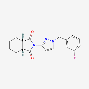 (3aR,7aS)-2-[1-(3-fluorobenzyl)-1H-pyrazol-3-yl]hexahydro-1H-isoindole-1,3(2H)-dione