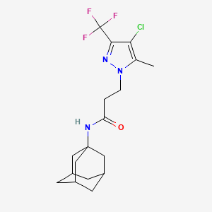 N-1-adamantyl-3-[4-chloro-5-methyl-3-(trifluoromethyl)-1H-pyrazol-1-yl]propanamide