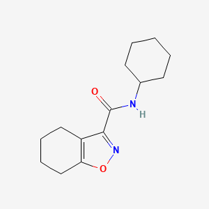 molecular formula C14H20N2O2 B4367916 N-cyclohexyl-4,5,6,7-tetrahydro-1,2-benzisoxazole-3-carboxamide 