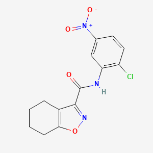 molecular formula C14H12ClN3O4 B4367918 N-(2-chloro-5-nitrophenyl)-4,5,6,7-tetrahydro-1,2-benzisoxazole-3-carboxamide 