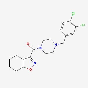 3-{[4-(3,4-dichlorobenzyl)-1-piperazinyl]carbonyl}-4,5,6,7-tetrahydro-1,2-benzisoxazole