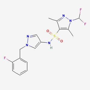 1-(difluoromethyl)-N-[1-(2-fluorobenzyl)-1H-pyrazol-4-yl]-3,5-dimethyl-1H-pyrazole-4-sulfonamide