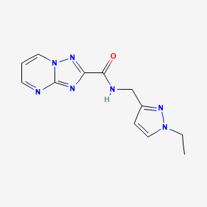 N-[(1-ethyl-1H-pyrazol-3-yl)methyl][1,2,4]triazolo[1,5-a]pyrimidine-2-carboxamide