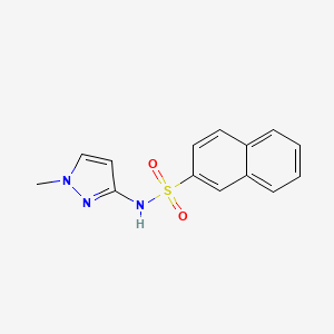 molecular formula C14H13N3O2S B4368052 N-(1-methyl-1H-pyrazol-3-yl)-2-naphthalenesulfonamide 