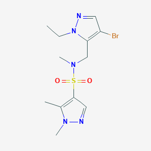 N-[(4-bromo-1-ethyl-1H-pyrazol-5-yl)methyl]-N,1,5-trimethyl-1H-pyrazole-4-sulfonamide