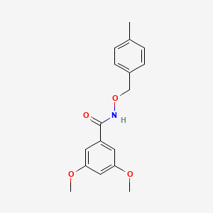 molecular formula C17H19NO4 B4368289 3,5-dimethoxy-N-[(4-methylbenzyl)oxy]benzamide 