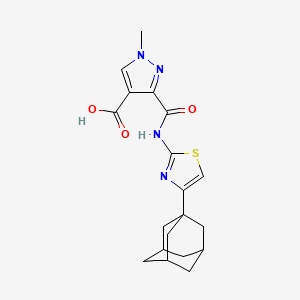 3-({[4-(1-adamantyl)-1,3-thiazol-2-yl]amino}carbonyl)-1-methyl-1H-pyrazole-4-carboxylic acid