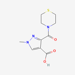 1-methyl-3-(4-thiomorpholinylcarbonyl)-1H-pyrazole-4-carboxylic acid