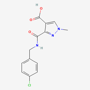 3-{[(4-chlorobenzyl)amino]carbonyl}-1-methyl-1H-pyrazole-4-carboxylic acid