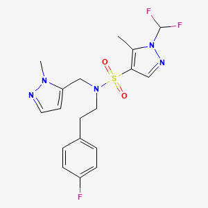 1-(difluoromethyl)-N-[2-(4-fluorophenyl)ethyl]-5-methyl-N-[(1-methyl-1H-pyrazol-5-yl)methyl]-1H-pyrazole-4-sulfonamide