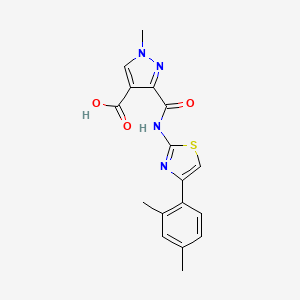 3-({[4-(2,4-dimethylphenyl)-1,3-thiazol-2-yl]amino}carbonyl)-1-methyl-1H-pyrazole-4-carboxylic acid