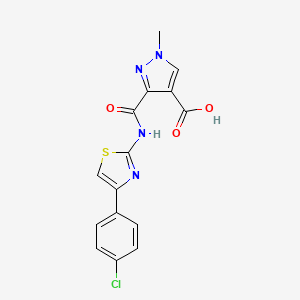 3-({[4-(4-chlorophenyl)-1,3-thiazol-2-yl]amino}carbonyl)-1-methyl-1H-pyrazole-4-carboxylic acid