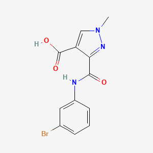 3-{[(3-bromophenyl)amino]carbonyl}-1-methyl-1H-pyrazole-4-carboxylic acid