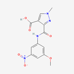 3-{[(3-methoxy-5-nitrophenyl)amino]carbonyl}-1-methyl-1H-pyrazole-4-carboxylic acid