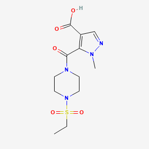 5-{[4-(ethylsulfonyl)-1-piperazinyl]carbonyl}-1-methyl-1H-pyrazole-4-carboxylic acid