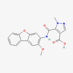 5-{[(2-methoxydibenzo[b,d]furan-3-yl)amino]carbonyl}-1-methyl-1H-pyrazole-4-carboxylic acid