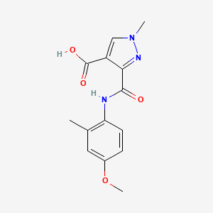 3-{[(4-methoxy-2-methylphenyl)amino]carbonyl}-1-methyl-1H-pyrazole-4-carboxylic acid