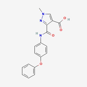 1-methyl-3-{[(4-phenoxyphenyl)amino]carbonyl}-1H-pyrazole-4-carboxylic acid