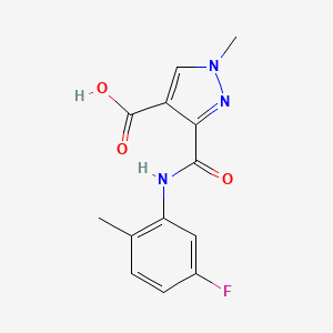 3-{[(5-fluoro-2-methylphenyl)amino]carbonyl}-1-methyl-1H-pyrazole-4-carboxylic acid