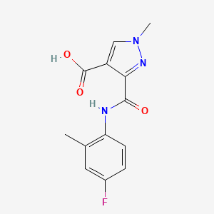 3-{[(4-fluoro-2-methylphenyl)amino]carbonyl}-1-methyl-1H-pyrazole-4-carboxylic acid
