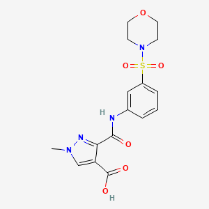 1-methyl-3-({[3-(4-morpholinylsulfonyl)phenyl]amino}carbonyl)-1H-pyrazole-4-carboxylic acid