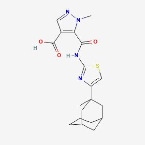 5-({[4-(1-adamantyl)-1,3-thiazol-2-yl]amino}carbonyl)-1-methyl-1H-pyrazole-4-carboxylic acid