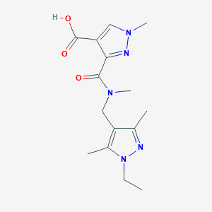 3-{[[(1-ethyl-3,5-dimethyl-1H-pyrazol-4-yl)methyl](methyl)amino]carbonyl}-1-methyl-1H-pyrazole-4-carboxylic acid