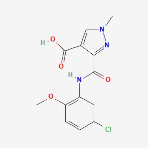 3-{[(5-chloro-2-methoxyphenyl)amino]carbonyl}-1-methyl-1H-pyrazole-4-carboxylic acid