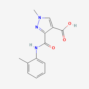 1-methyl-3-{[(2-methylphenyl)amino]carbonyl}-1H-pyrazole-4-carboxylic acid