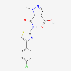 5-({[4-(4-chlorophenyl)-1,3-thiazol-2-yl]amino}carbonyl)-1-methyl-1H-pyrazole-4-carboxylic acid