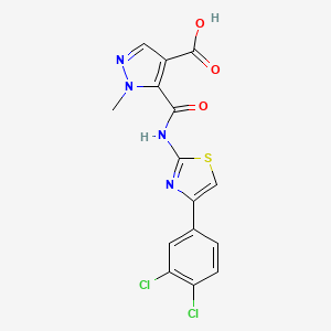 5-({[4-(3,4-dichlorophenyl)-1,3-thiazol-2-yl]amino}carbonyl)-1-methyl-1H-pyrazole-4-carboxylic acid