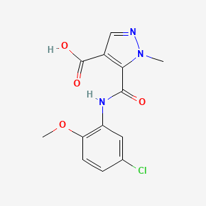 5-{[(5-chloro-2-methoxyphenyl)amino]carbonyl}-1-methyl-1H-pyrazole-4-carboxylic acid