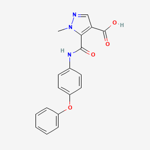 1-methyl-5-{[(4-phenoxyphenyl)amino]carbonyl}-1H-pyrazole-4-carboxylic acid