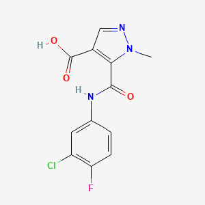 5-{[(3-chloro-4-fluorophenyl)amino]carbonyl}-1-methyl-1H-pyrazole-4-carboxylic acid