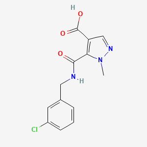 5-{[(3-chlorobenzyl)amino]carbonyl}-1-methyl-1H-pyrazole-4-carboxylic acid