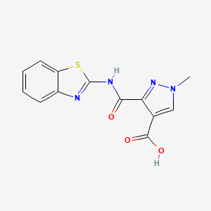 3-[(1,3-benzothiazol-2-ylamino)carbonyl]-1-methyl-1H-pyrazole-4-carboxylic acid