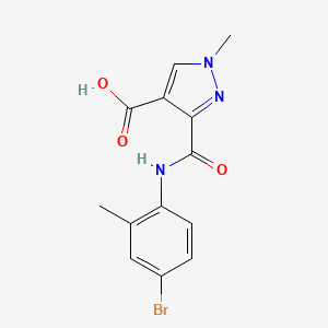 3-{[(4-bromo-2-methylphenyl)amino]carbonyl}-1-methyl-1H-pyrazole-4-carboxylic acid