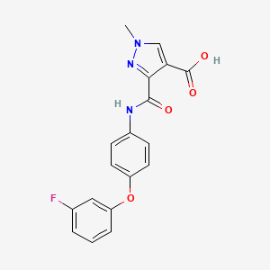 3-({[4-(3-fluorophenoxy)phenyl]amino}carbonyl)-1-methyl-1H-pyrazole-4-carboxylic acid