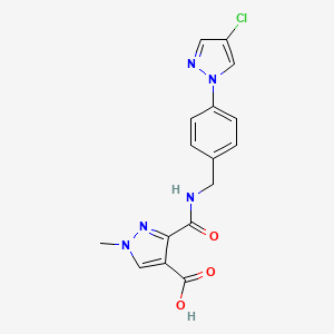 3-({[4-(4-chloro-1H-pyrazol-1-yl)benzyl]amino}carbonyl)-1-methyl-1H-pyrazole-4-carboxylic acid